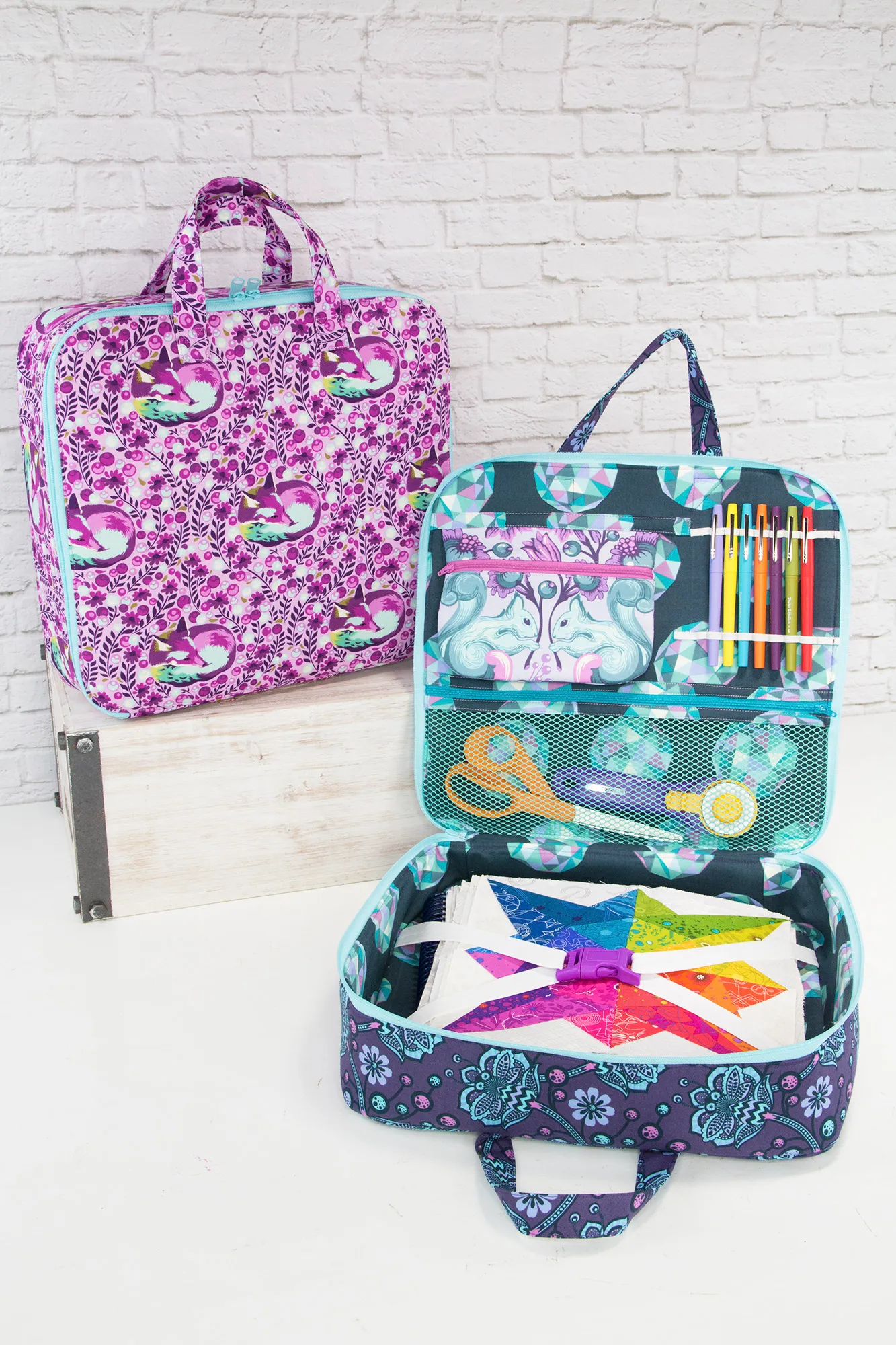 Amethyst Project Bag - Cut and Sew Studio